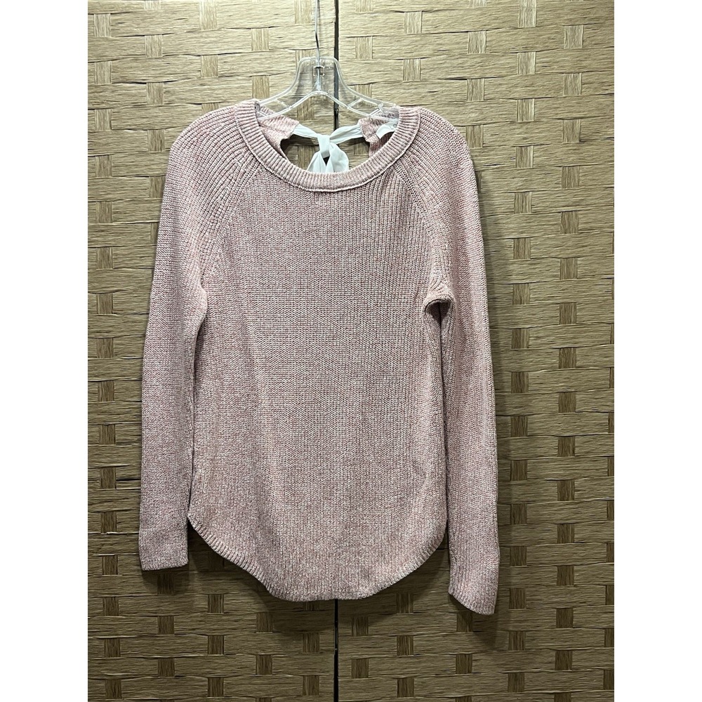 Ann Taylor Loft Women's Lightweight Sweater w/ Ribbon Tie on Back‎ Sz S VGC!